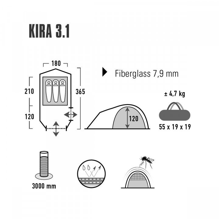 Tenda Campismo High Peak Kira 3.1