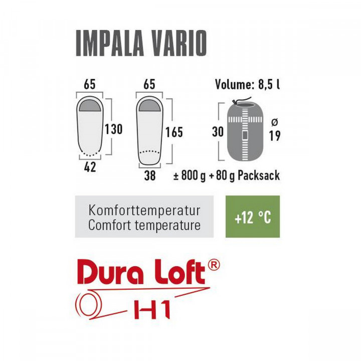 Saco Cama Criança High Peak Impala Vario